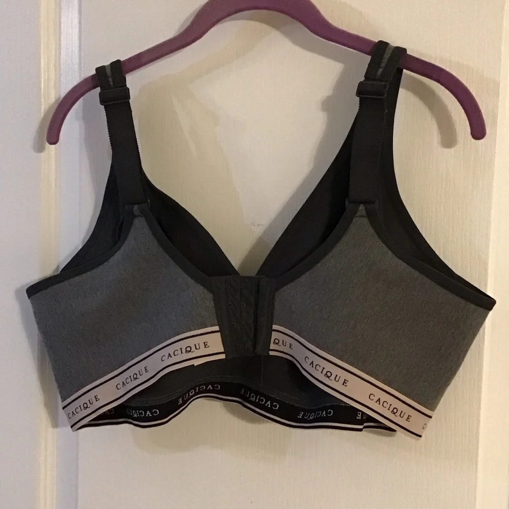 Lane Bryant Cacique Cotton No-Wire Grey Women's Bra 44DD